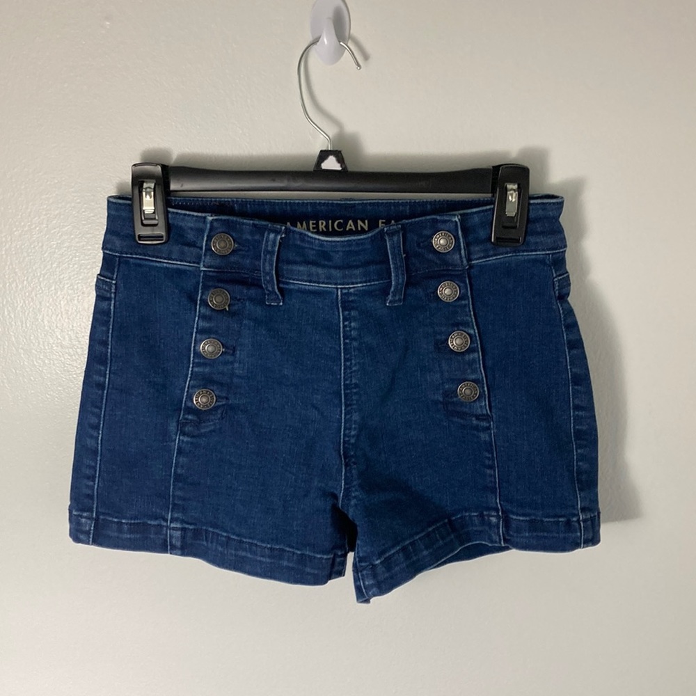 AE hi-rise jean shorts
